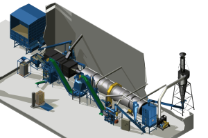 linia peletująca BT1000 CNC automatyczna workownica Brikol