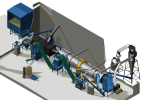 linia peletująca BT1000 CNC automatyczna workownica filtrowymiennik Brikol