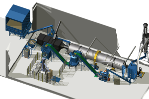 linia peletująca BT2000 CNC automatyczna workownica robot układający Brikol