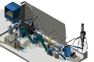 linia peletująca BT4000 automatyczna workownica robot układający Brikol